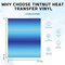 Gradient HTV Vinyl - 6sheets 12 x 10 Inches Blue Ombre HTV Iron on Vinyl Gradient